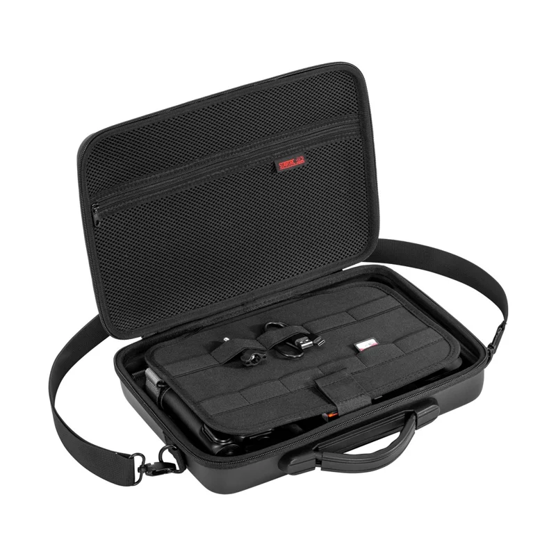 Bolsa de Armazenamento Portátil para Insta360 X5 com Zíper Duplo, à Prova de Choques, com Alça de Ombro e Alça