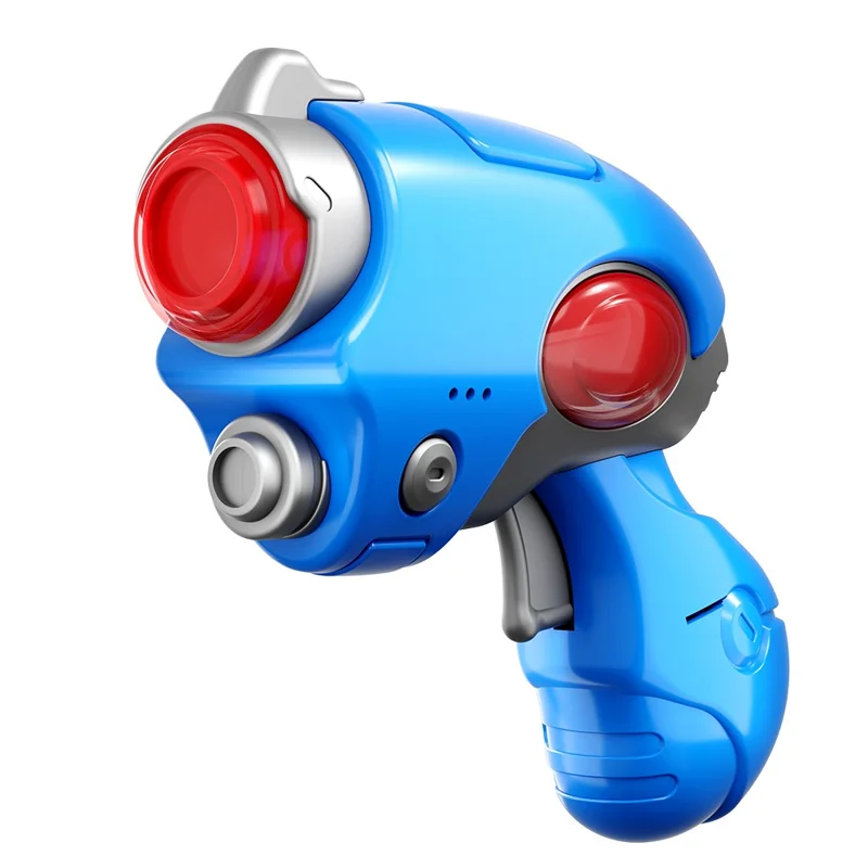 XS4 Leuchtendes Fliegende Untertasse Schießgewehr 4 Kanäle Infrarot Induktion Fliegendes Spielzeug mit Coolen LED-Leuchten - Blau