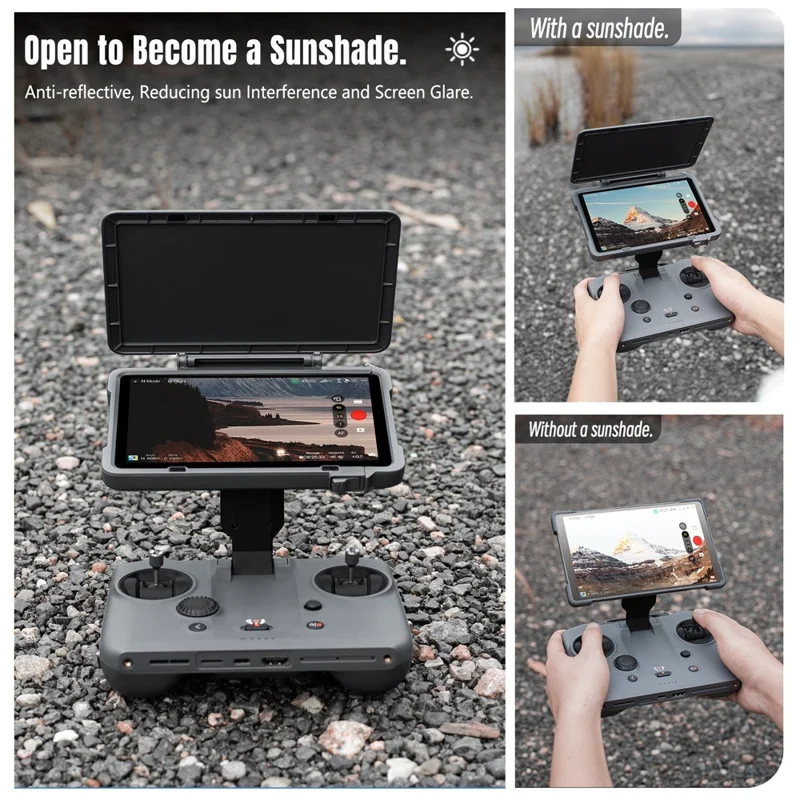 STARTRC till DJI Mavic 4 Pro / RC Pro 2 Skyddande Hölster 2 i 1 Vikbar Fjärrkontrollskärm Solskyddsskärm