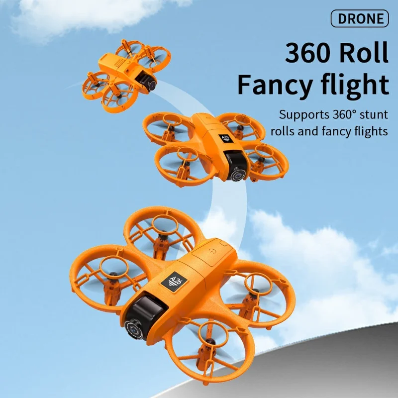 Drone per fotografia aerea A26 con posizionamento a flusso ottico, modalità senza testa, quadricottero RC, 1 batteria - Grigio