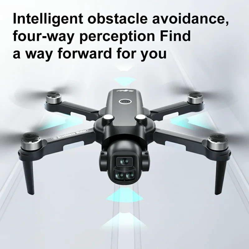A28 Brushless Drone, 1 Battery with 8GB Memory Card Screen Controller Optical Flow Positioning Aerial Photography Quadcopter  - Black