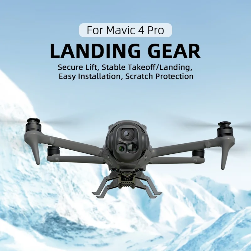 للمهبط من طراز الزلاجة لهبوط طائرة DJI مافيكي 4 برو، أرجل ممتدة بارتفاع 35 مم قابلة للطي