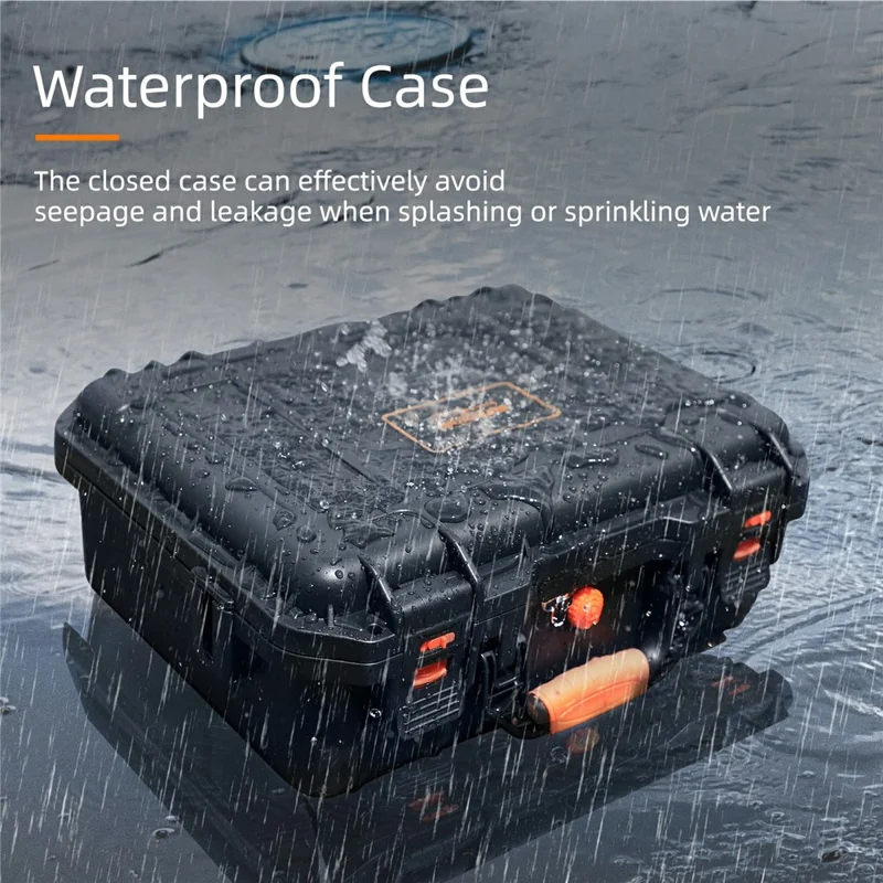 SUNNYLIFE AQX-24 For DJI Mini 5 Pro Waterproof Case Holds 7 Batteries Shockproof Drone Carrying Box