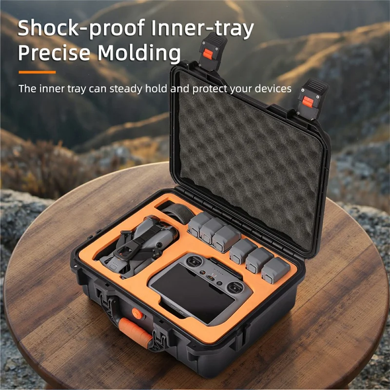 SUNNYLIFE AQX-24 For DJI Mini 5 Pro Waterproof Case Holds 7 Batteries Shockproof Drone Carrying Box