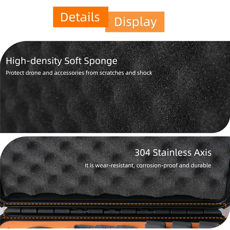 SUNNYLIFE AQX-24 For DJI Mini 5 Pro Waterproof Case Holds 7 Batteries Shockproof Drone Carrying Box