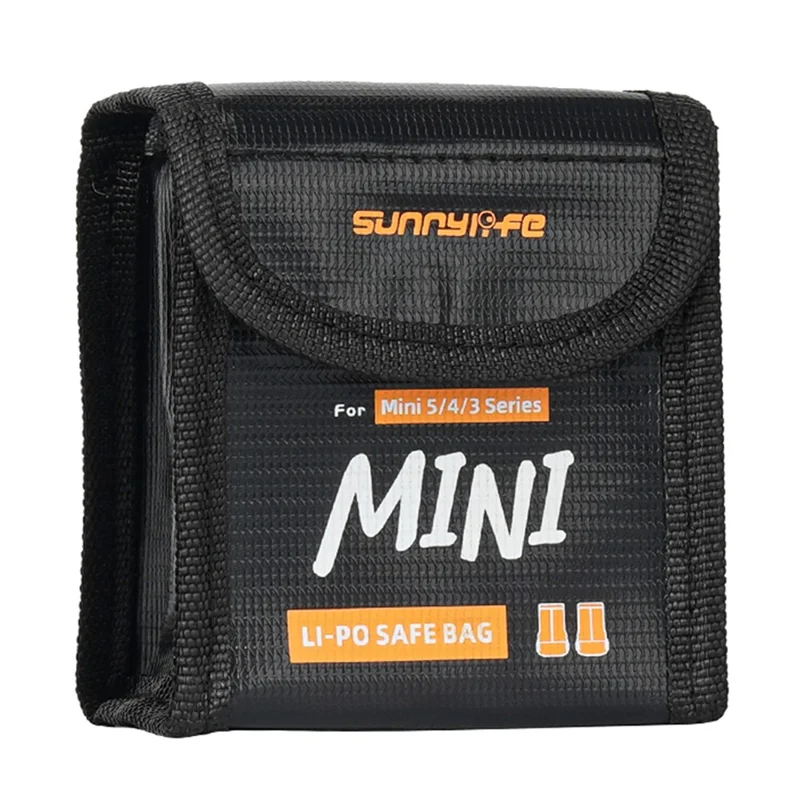 SUNNYLIFE N5P-DC084 Dual-Battery Safety Bag for DJI Mini 5 Pro / 4 Pro / 3 Pro / Mini 3 Battery Pouch Heat Resistant / Explosion Proof