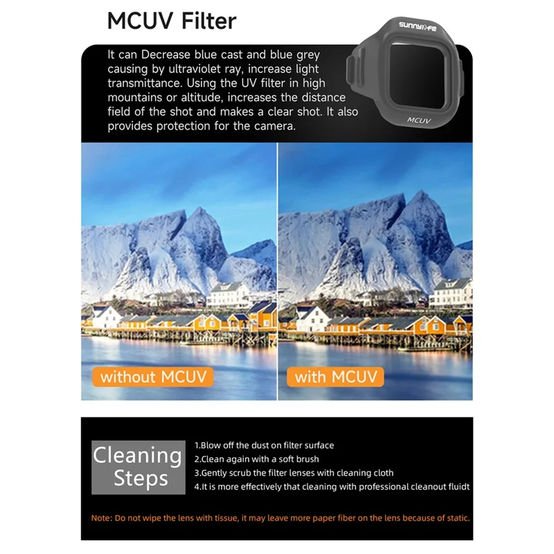 SUNNYLIFE N5P-FI091 till DJI Mini 5 Pro MCUV-filter Dronekameraobjektivfilter Optiskt glas Ultralätt