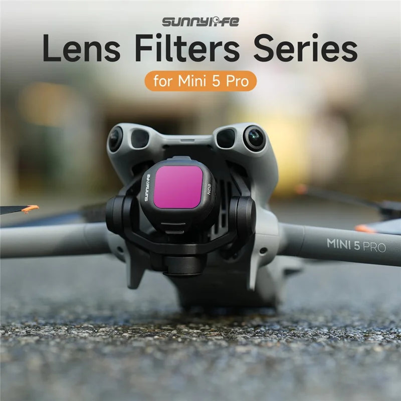 SUNNYLIFE N5P-FI096 4Pcs Filtr Set do kamery drona DJI Mini 5 Pro RC Filtry obiektywu ND8+ND16+ND32+ND64