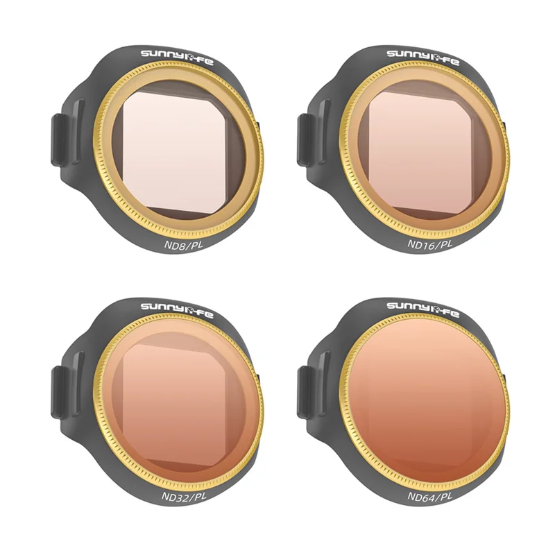 SUNNYLIFEN5P-FI097 4 Pièces Ensemble de Filtres ND / PL pour Caméra de Drone RC DJI Mini 5 Pro ND8 / PL+ND16 / PL+ND32 / PL+ND64 / PL