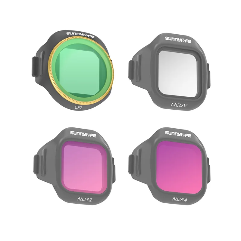 SUNNYLIFE N5P-FI098 4Pcs RC Drone Filter Set For DJI Mini 5 Pro Camera Lens Filters MCUV+CPL+ND32+ND64