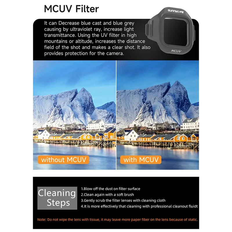 SUNNYLIFE N5P-FI098 6-sztukowy zestaw filtrów RC dla drona DJI Mini 5 Pro Filtry obiektywu kamery MCUV+CPL+ND8+ND16+ND32+ND64