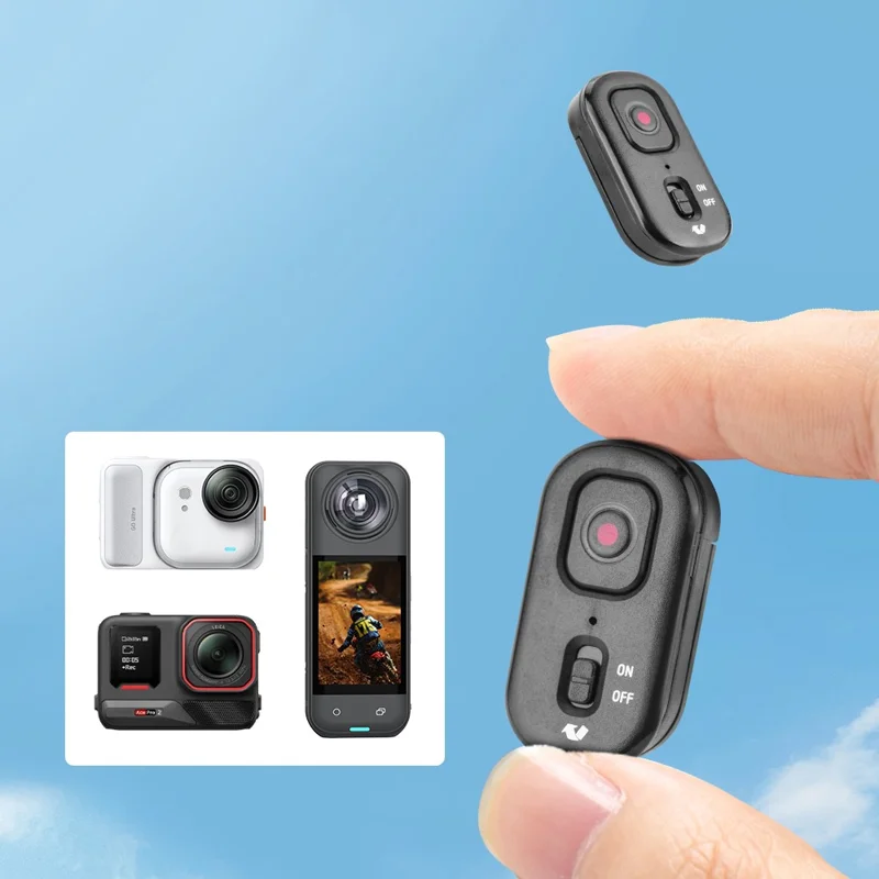 For Insta360 Action Camera Bluetooth-Compatible Remote Control Wireless Shutter Stable Connection 10m Range