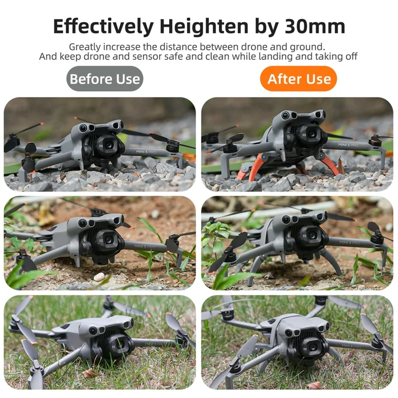 SUNNYLIFE N5P-LG103 Per DJI Mini 5 Pro Carrello d'atterraggio pieghevole Altezza aumentata Protezione Accessori per drone radiocomandato - Bicolore