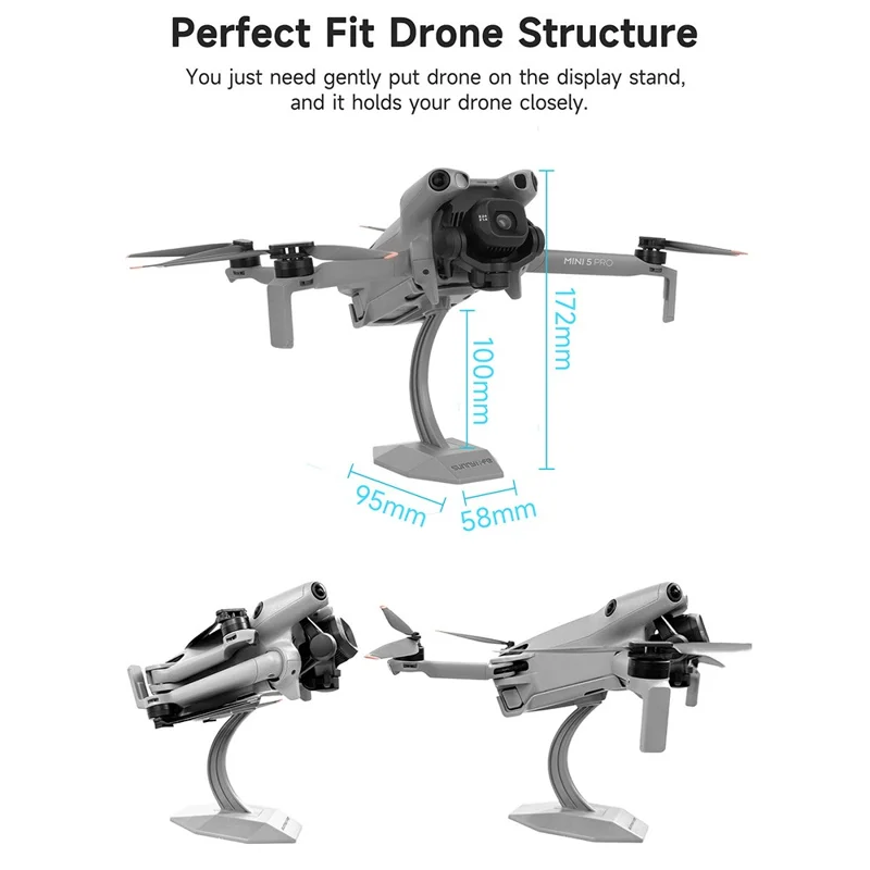 SUNNYLIFE N5P-ZJ106 Displaystilling til DJI Mini 5 Pro / 4 Pro / 3 Pro RC-dronne Skrivebordsholder
