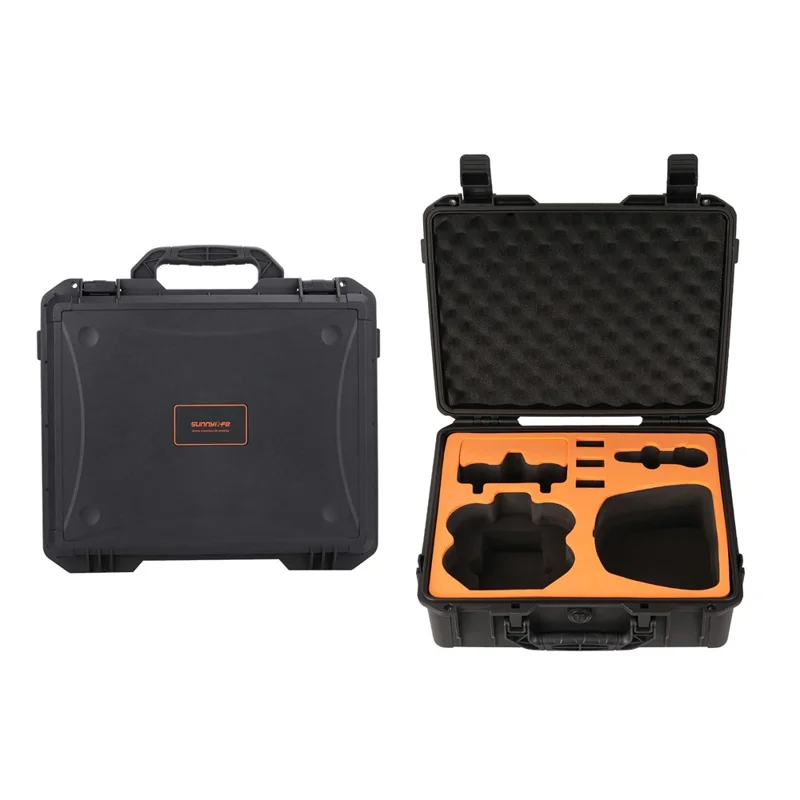 SUNNYLIFE AQX-27 med plads til 7 batterier, transportkuffert til DJI Neo 2, sikkerhedskuffert til RC-dronestyring, vandtæt opbevaringskasse