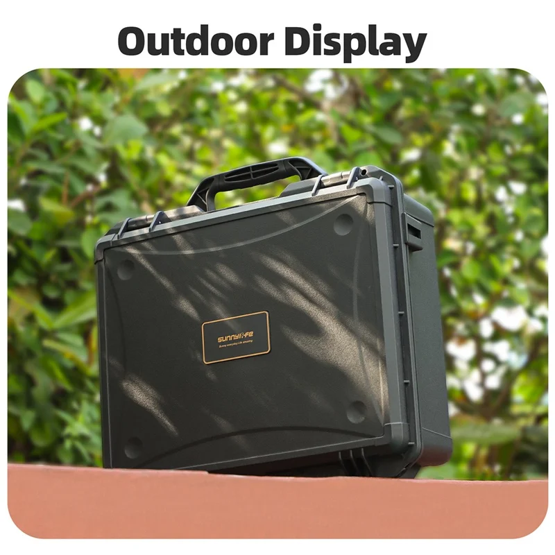 SUNNYLIFE AQX-27 med plads til 7 batterier, transportkuffert til DJI Neo 2, sikkerhedskuffert til RC-dronestyring, vandtæt opbevaringskasse