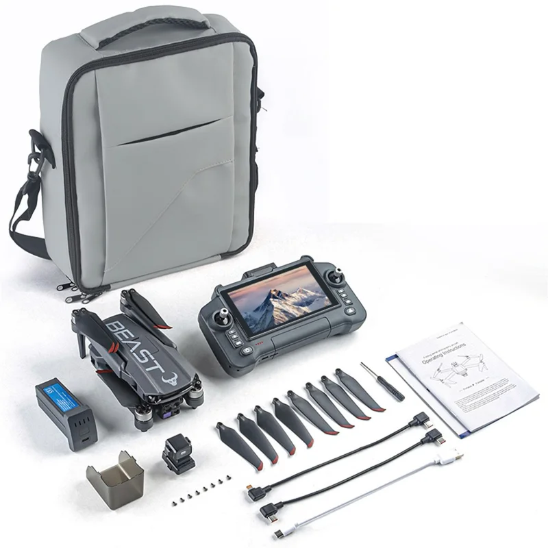 SG603MAX 5,5 tommer fjernstyret drone med touchskærm 3-akset kardangiv 1080P HD kamera GPS-positioneringsdrone