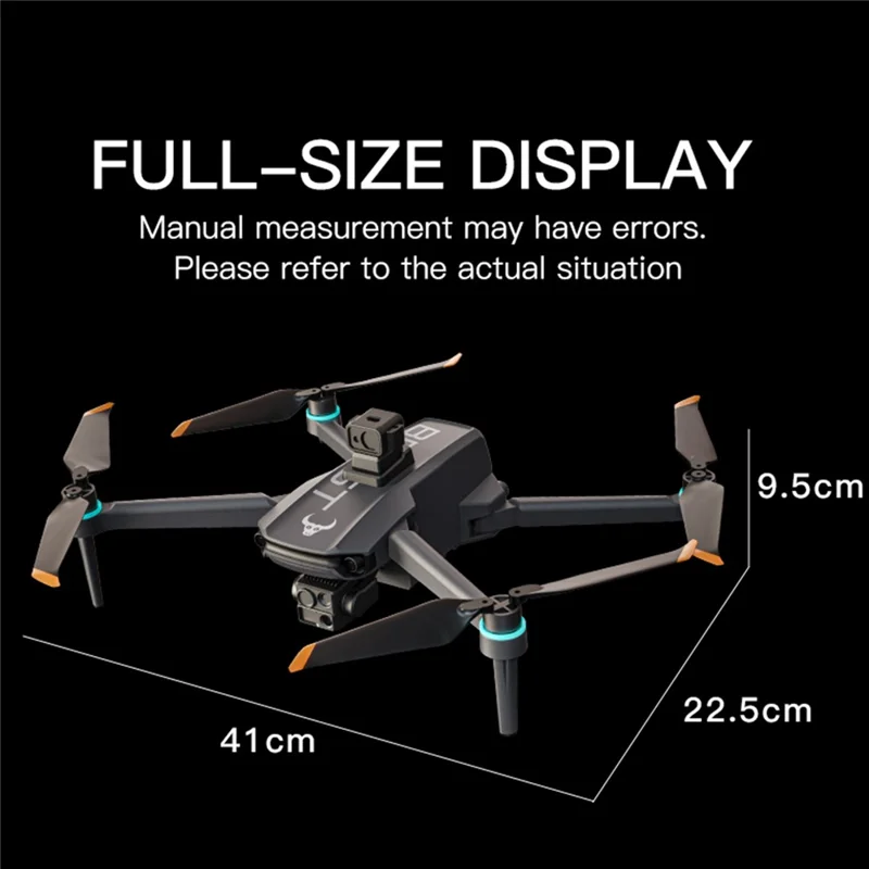 SG603MAX 5,5 tommer fjernstyret drone med touchskærm 3-akset kardangiv 1080P HD kamera GPS-positioneringsdrone