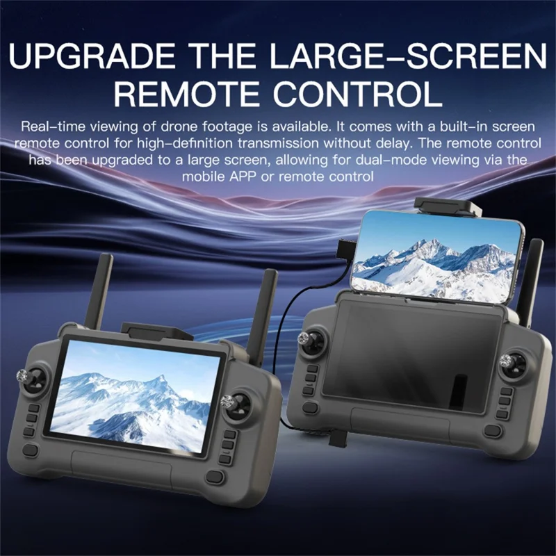 SG603MAX Drone RC com Gimbal de 3 Eixos, Posicionamento GPS, Evitação de Obstáculos a Laser com Controlo Remoto de Ecrã de 5,5 Polegadas, com 3 Baterias