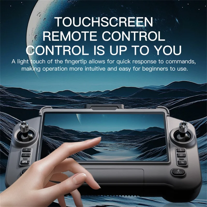 SG603MAX Drone RC com Gimbal de 3 Eixos, Posicionamento GPS, Evitação de Obstáculos a Laser com Controlo Remoto de Ecrã de 5,5 Polegadas, com 3 Baterias