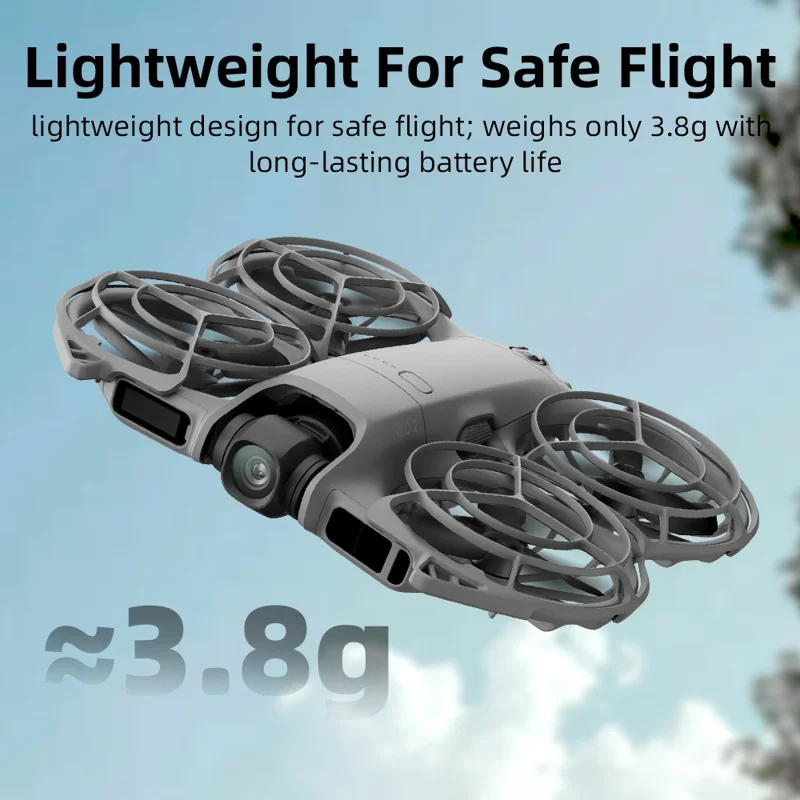 2 pares de palas de hélice para DJI Neo 2, hélices de repuesto con reducción de ruido, accesorios para dron - Negro