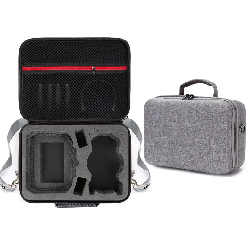 Bolsa de almacenamiento para dron DJI Mini 5 Pro con correa de hombro, estuche portátil resistente al impacto EVA - Gris