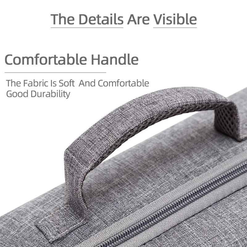 Bolsa de almacenamiento para dron DJI Mini 5 Pro con correa de hombro, estuche portátil resistente al impacto EVA - Gris