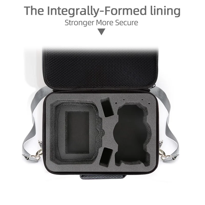 Bolsa de almacenamiento para dron DJI Mini 5 Pro con correa de hombro, estuche portátil resistente al impacto EVA - Gris
