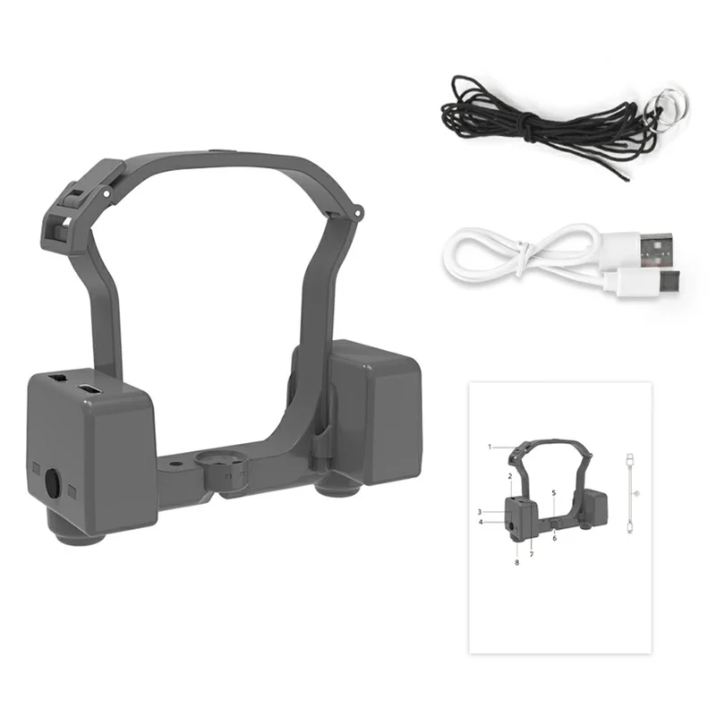 BRDRC For DJI Air 3S / Air 3 Drone Payload Thrower One Key Drop Long Distance Delivery Airdrop System