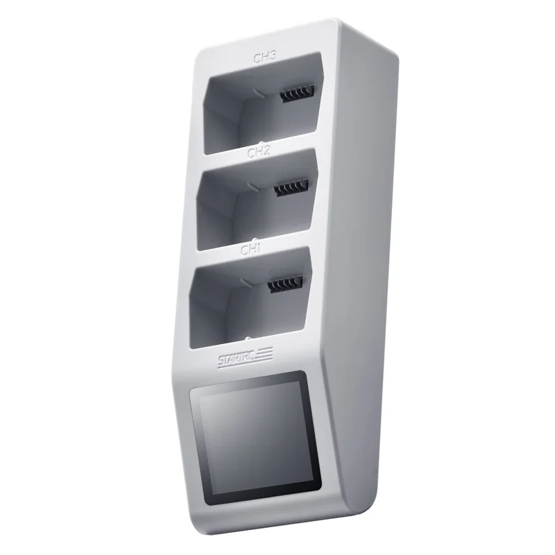 STARTRC V2.0 Battery Charging Hub for DJI Mini 5 Pro / 4 Pro / 3 Pro / 3 LCD Display 3-Slot Fast Charger