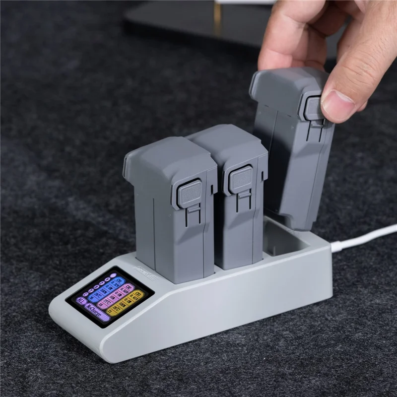 STARTRC V2.0 Battery Charging Hub for DJI Mini 5 Pro / 4 Pro / 3 Pro / 3 LCD Display 3-Slot Fast Charger