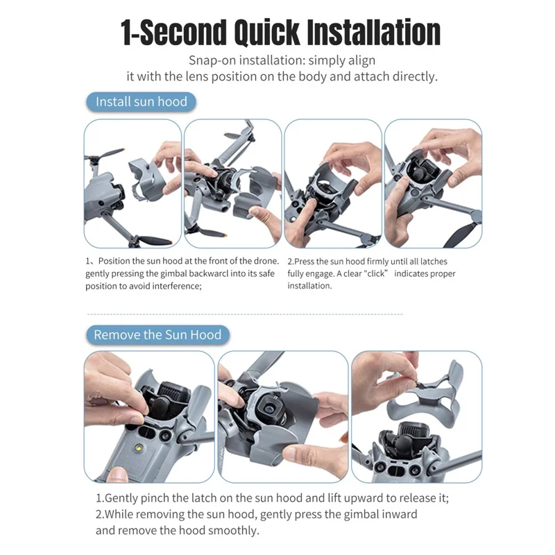 STARTRC Per DJI Mini 5 Pro Paraluce Protezione Antiriflesso Coperchio Gimbal Accessori per Drone