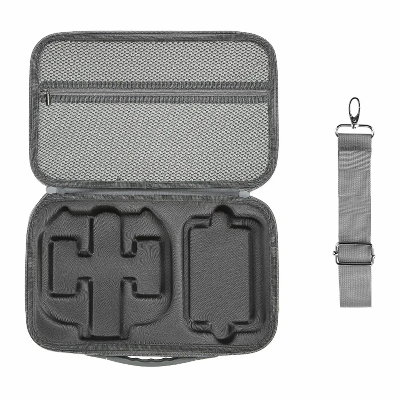 Tragetasche für DJI Neo 2 Drohne, PU + Leica wasserdichte Aufbewahrungstasche mit Schultergurt – Grau