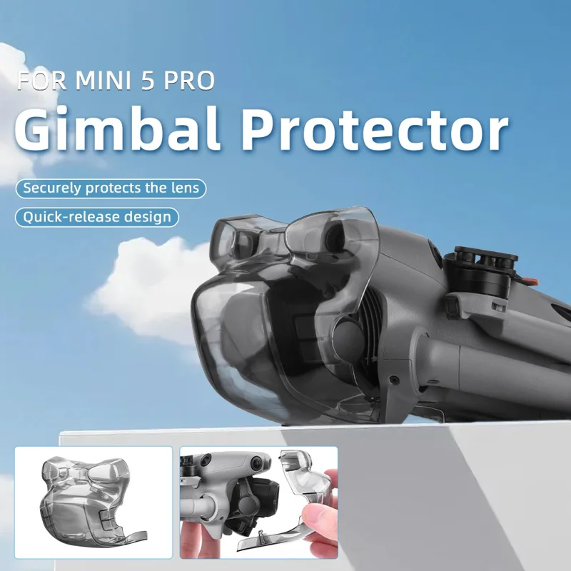 BRDRC For DJI Mini 5 Pro Gimbal Camera Protector Lens Hood Lens Cap Protective Cover