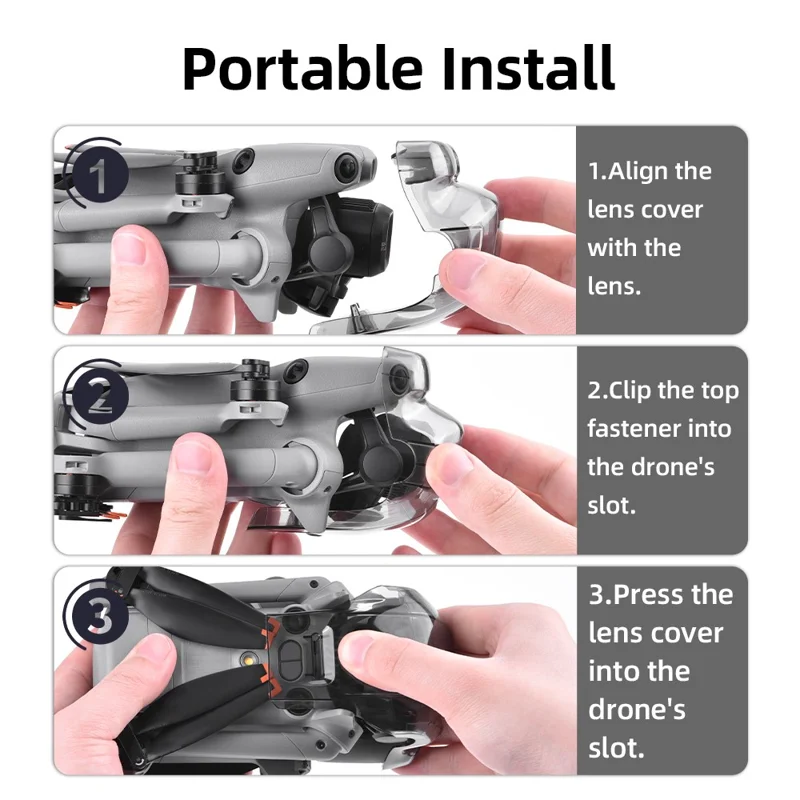 BRDRC For DJI Mini 5 Pro Gimbal Camera Protector Lens Hood Lens Cap Protective Cover