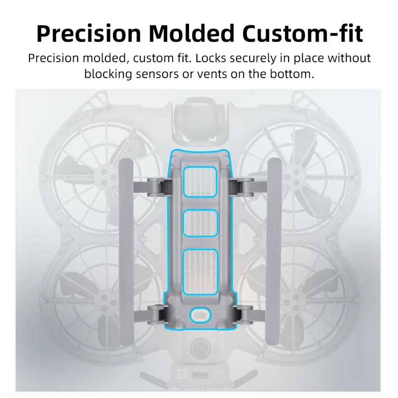 BRDRC til DJI Neo 2 foldbart forhøjet landingsstel, højdeforøgende benholder, dronedertilbehør