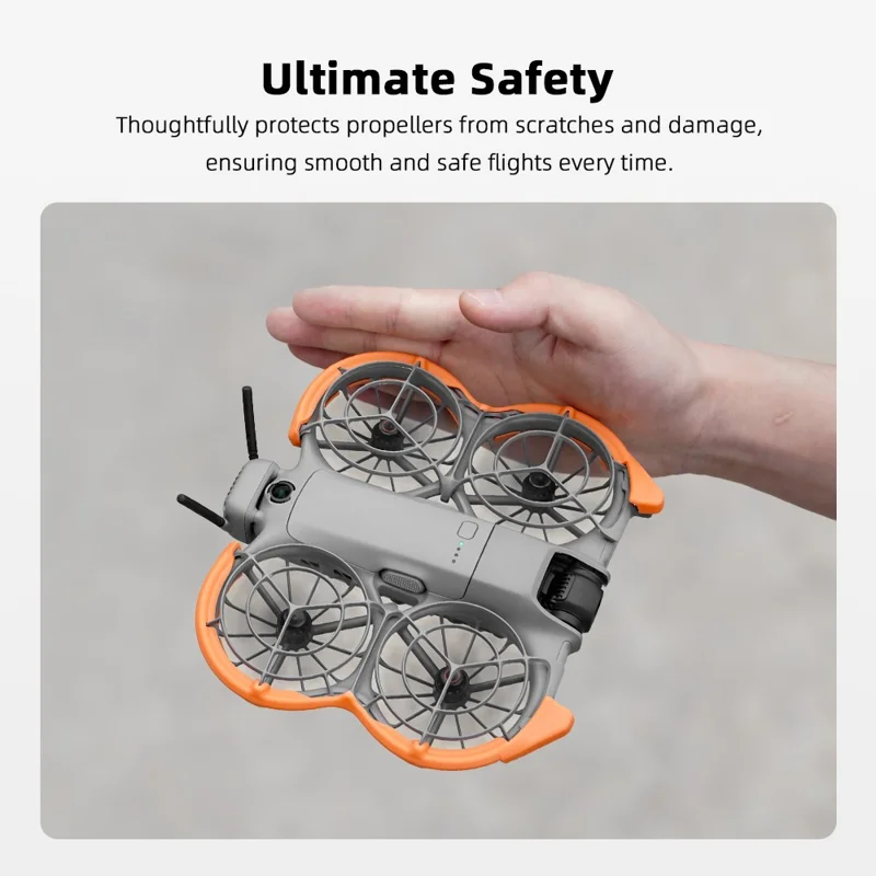 BRDRC til DJI Neo 2 Beskyttelsescirkel Letvægts propellerbeskyttelse til droner - Orange