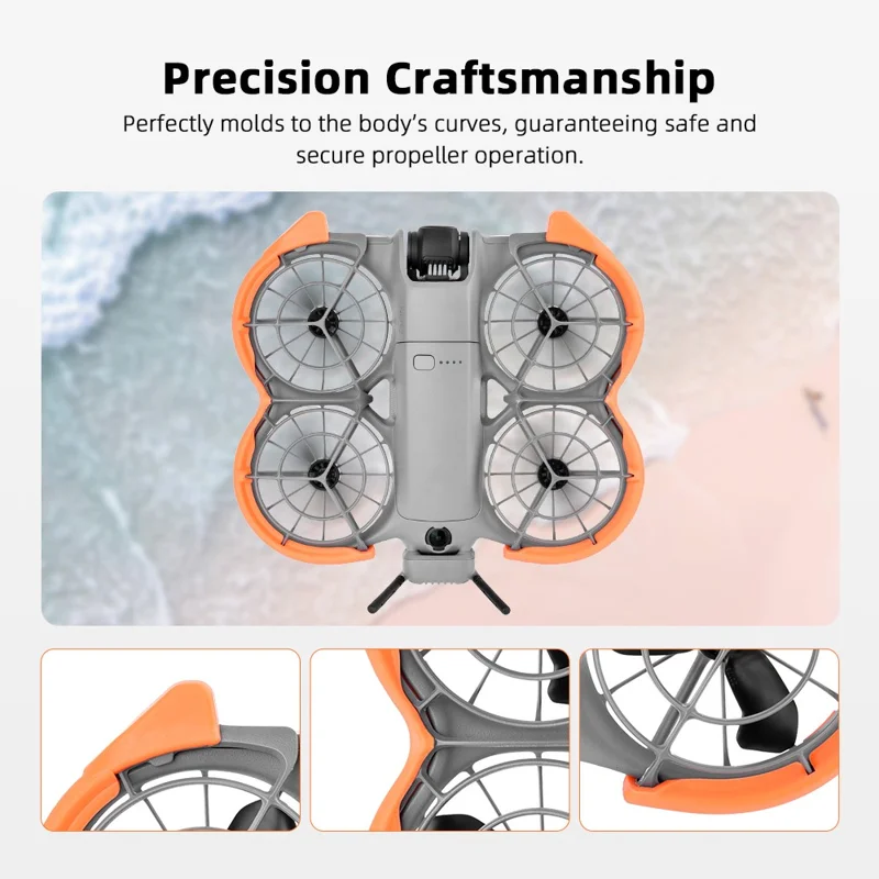 BRDRC til DJI Neo 2 Beskyttelsescirkel Letvægts propellerbeskyttelse til droner - Orange