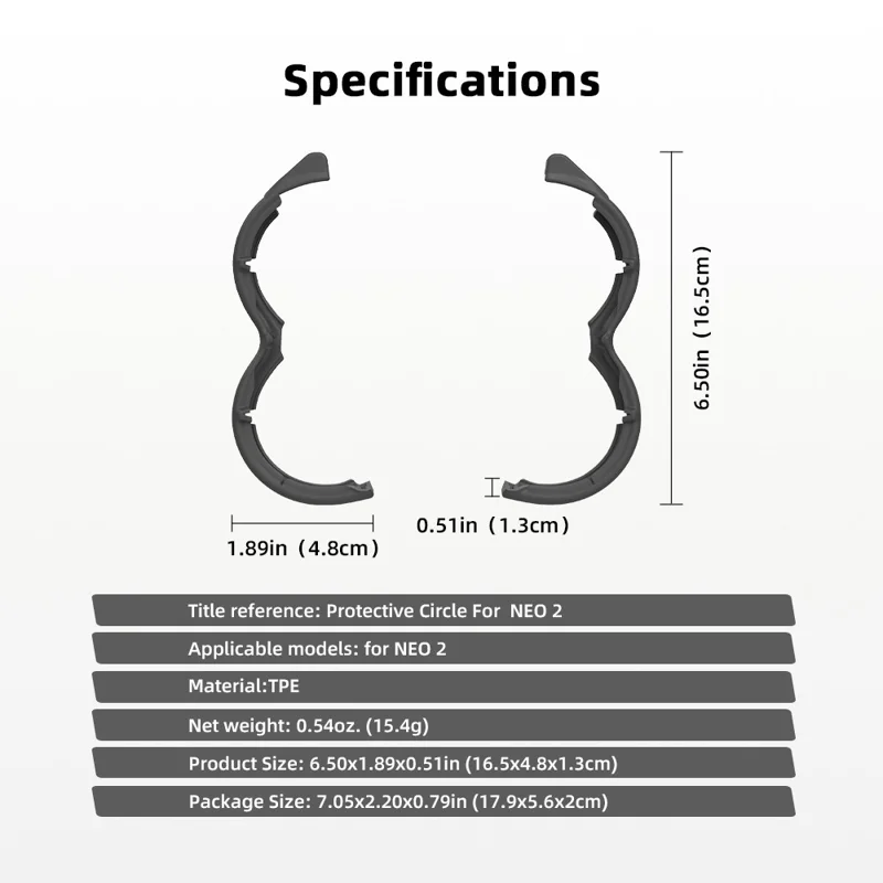 BRDRC til DJI Neo 2 Beskyttelsescirkel Letvægts propellerbeskyttelse til droner - Orange