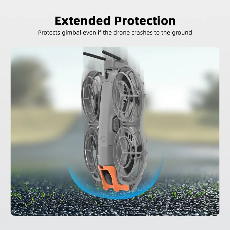 BRDRC For DJI Neo 2 Shock Absorption Bumper Plastic Anti-Collision Drone Gimbal Protector Guard - Orange