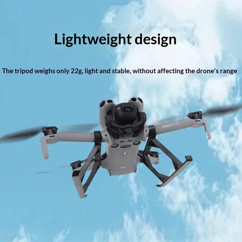 915341 Per DJI Mini 5 Pro 2 Pezzi Altezza del Carrello di Atterraggio Estesa Gambe Rialzate Supporto Protettivo