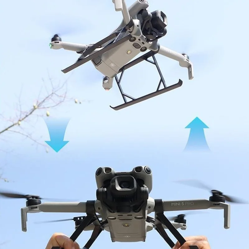 915341 Per DJI Mini 5 Pro 2 Pezzi Altezza del Carrello di Atterraggio Estesa Gambe Rialzate Supporto Protettivo
