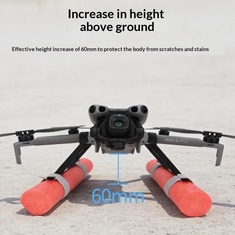 Floating Landing Gear for DJI Mini 5 Pro Water Surface Takeoff Landing Waterproof Buoyancy Bar Height Extender Protector