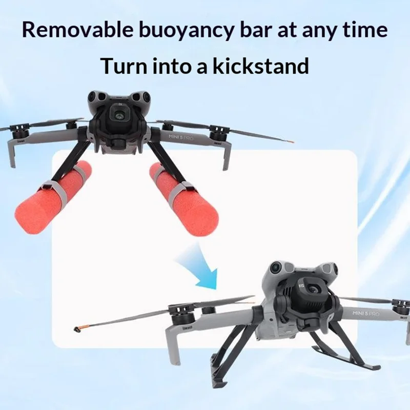 Floating Landing Gear for DJI Mini 5 Pro Water Surface Takeoff Landing Waterproof Buoyancy Bar Height Extender Protector