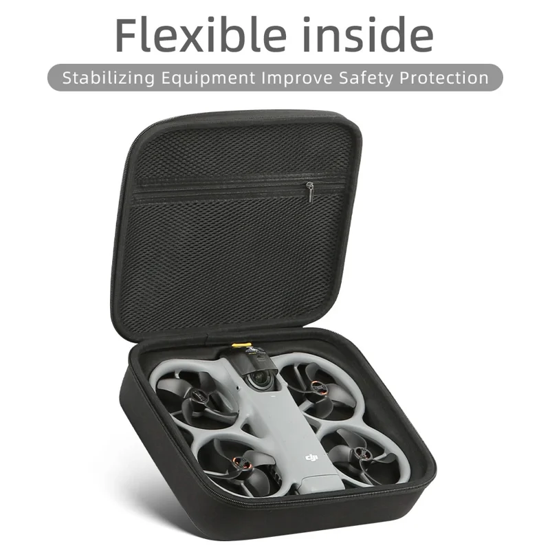 Портативный чехол для хранения дрона DJI Avata 360, прочная сумка-переноска из материала EVA с ручкой, защитная сумка для дрона — узор / черный