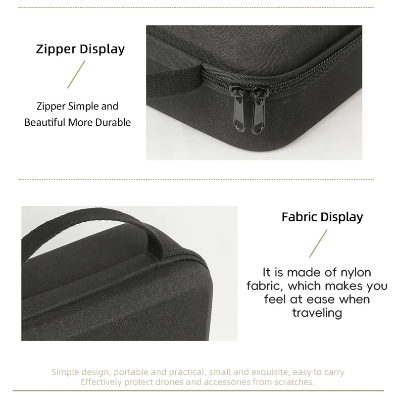 Портативный чехол для хранения дрона DJI Avata 360, прочная сумка-переноска из материала EVA с ручкой, защитная сумка для дрона — узор / черный