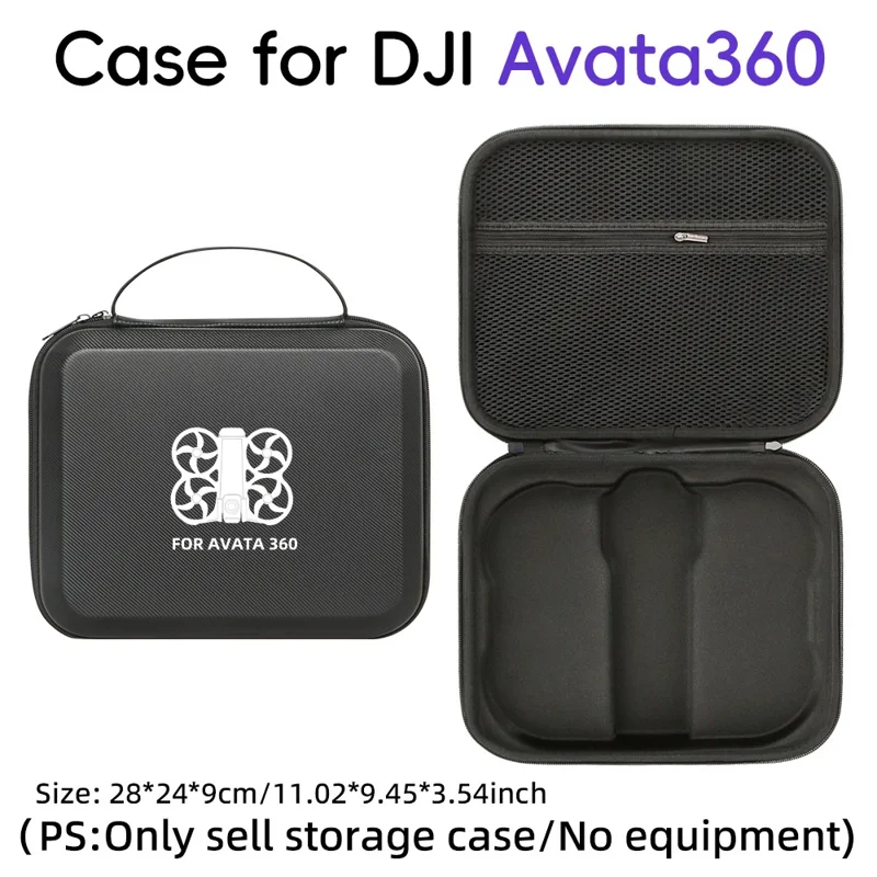 Портативная сумка из искусственной кожи для дрона DJI Avata 360, прочная сумка-чехол для переноски, органайзер для путешествий, защитная сумка-мешок - узор / черный