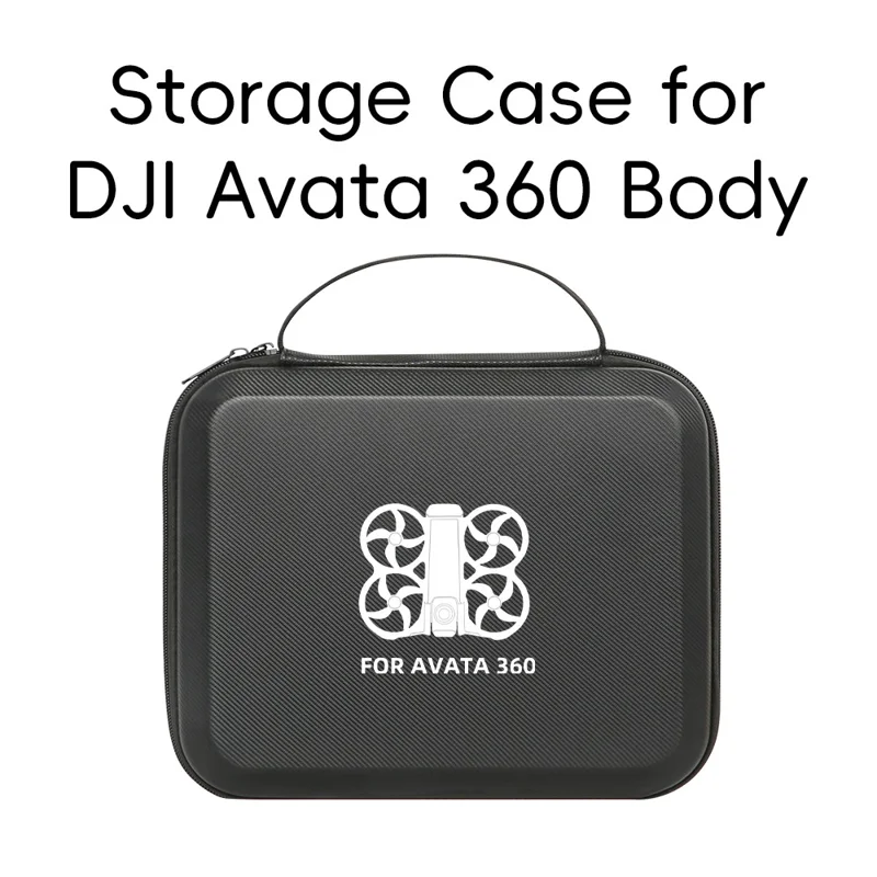 Портативная сумка из искусственной кожи для дрона DJI Avata 360, прочная сумка-чехол для переноски, органайзер для путешествий, защитная сумка-мешок - узор / черный