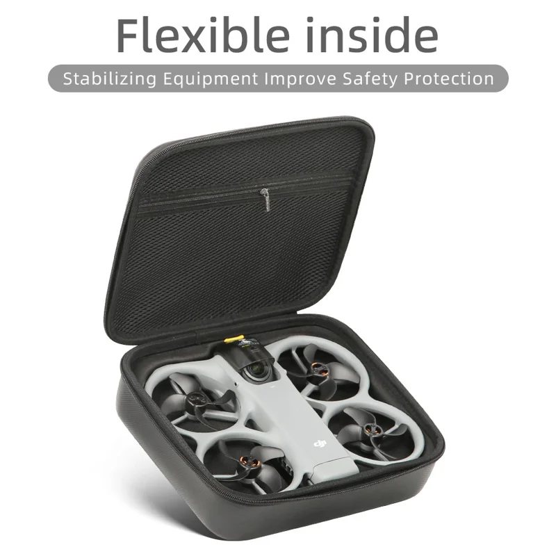 Портативная сумка из искусственной кожи для дрона DJI Avata 360, прочная сумка-чехол для переноски, органайзер для путешествий, защитная сумка-мешок - узор / черный