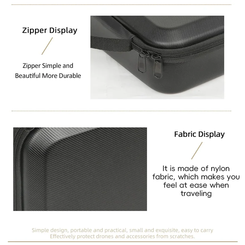 Портативная сумка из искусственной кожи для дрона DJI Avata 360, прочная сумка-чехол для переноски, органайзер для путешествий, защитная сумка-мешок - узор / черный